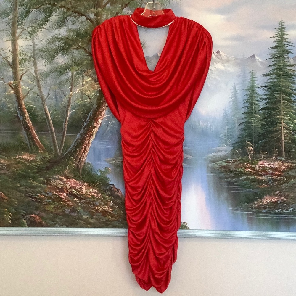 Vintage Red Cocktail Dress